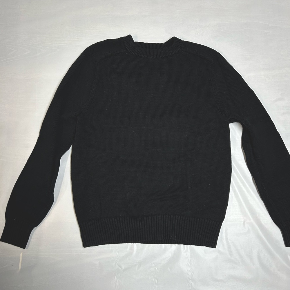 J. Crew black knit men’s sweater size medium